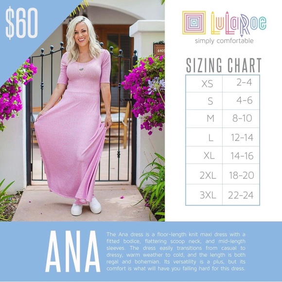 Lularoe Ana Size Extra Large XL BNWT Brand New! - Picture 10 of 11